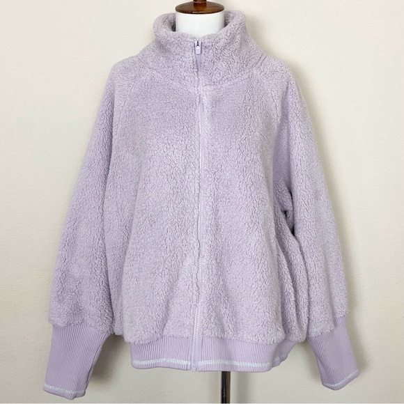 Athleta Tugga Sherpa Jacket Shasta Purple - Picture 4 of 16